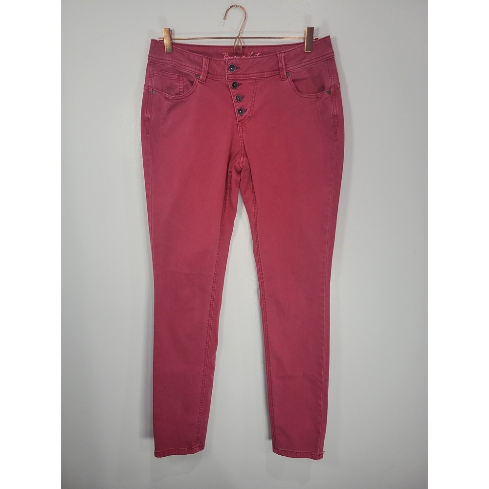Buena Vista Malibu Skinny‎ Pants Raspberry Pink Button Fly Stretch Size L